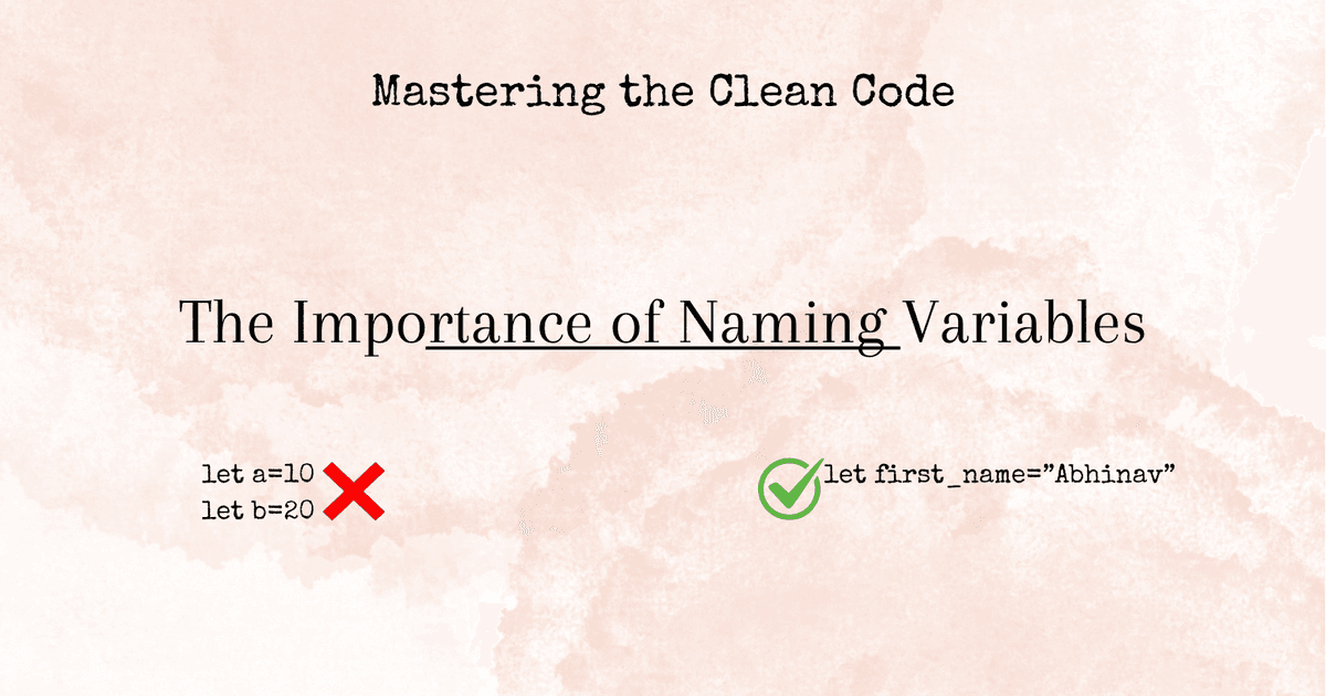 Mastering Clean Code: The Importance of Naming Variables